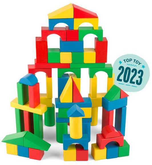 100 piece wood blocks Melissa & Doug